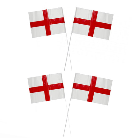 St George Handwaving Flags - Pack of 4 - 30cm x 20cm