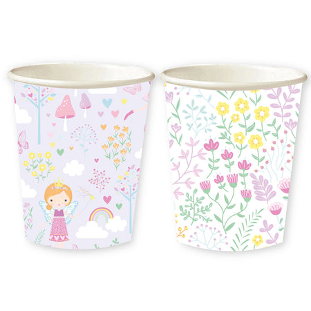 Fairy Princess Mixed Paper Cups - 250ml - Pack of 8