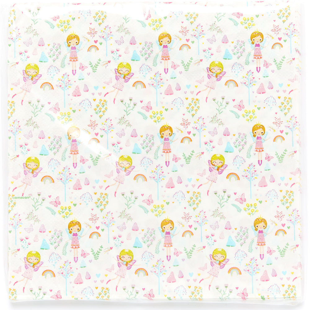 Fairy Princess Luncheon Napkins - 33cm - Pack of 16
