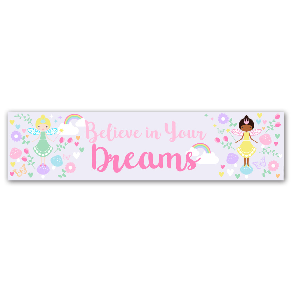 Fairy 'Believe in your Dreams' Banner Decoration - 1.2m