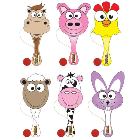 Farm Animal Biff Bat and Ball - Each