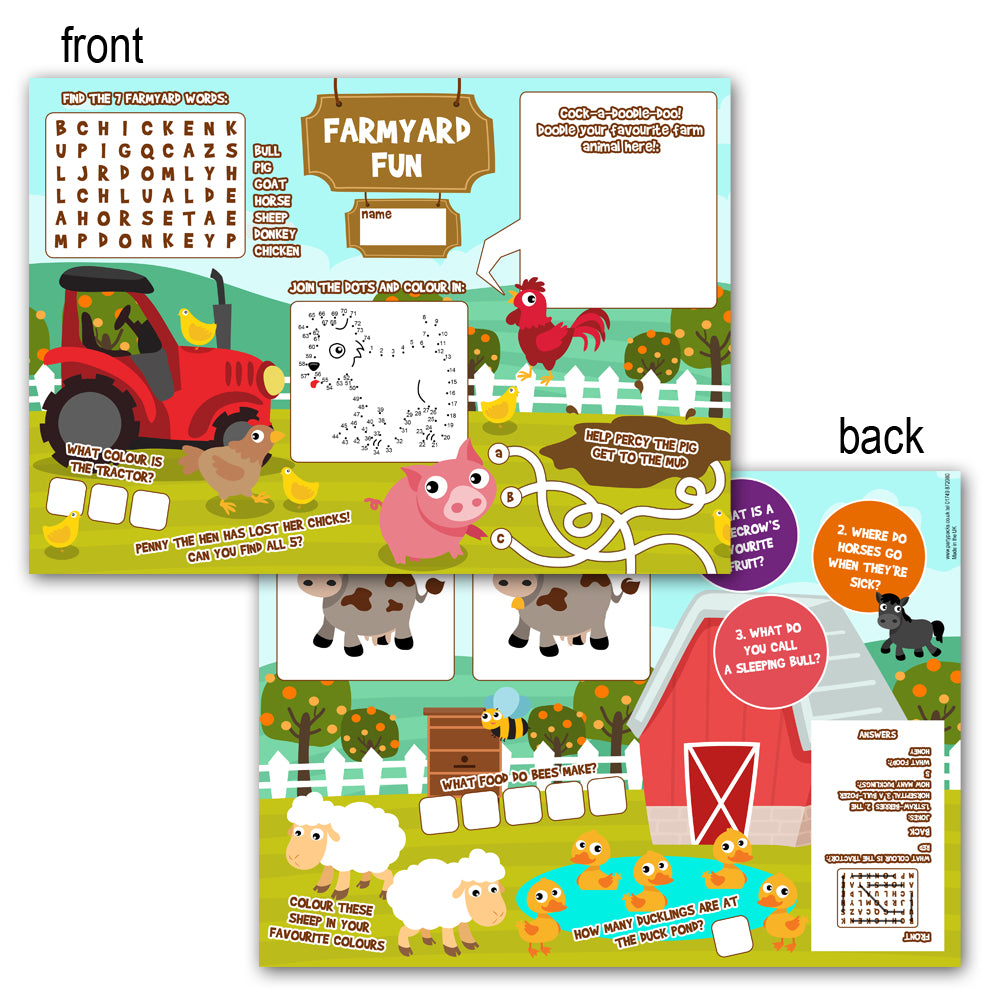 Farm Activity Sheet - Per Sheet