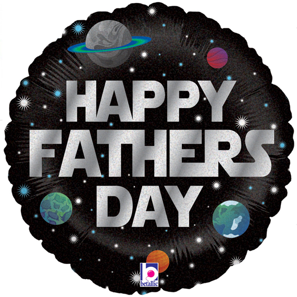 Happy Father's Day Galactic Foil Balloon - 18"