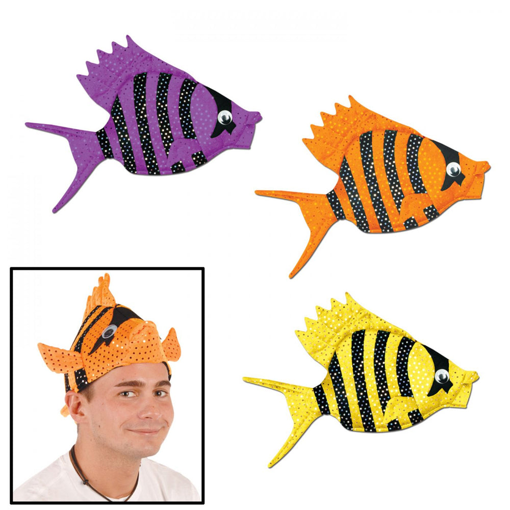 Luau Fish Hat - Assorted Colours - Each