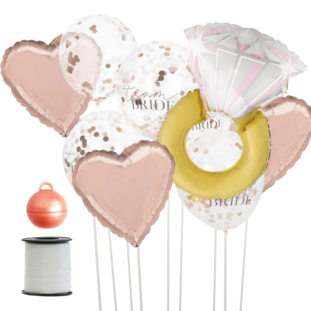 Hen Party Engagement Ring Foil Balloon Bunch Kit - Uninflated