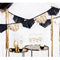 Black and Gold Fringe Garland