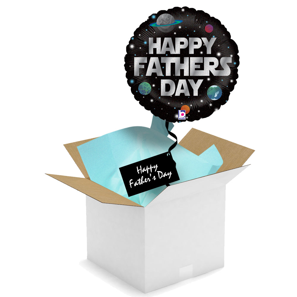 Send a Balloon - Happy Father's Day Galactic - 18"