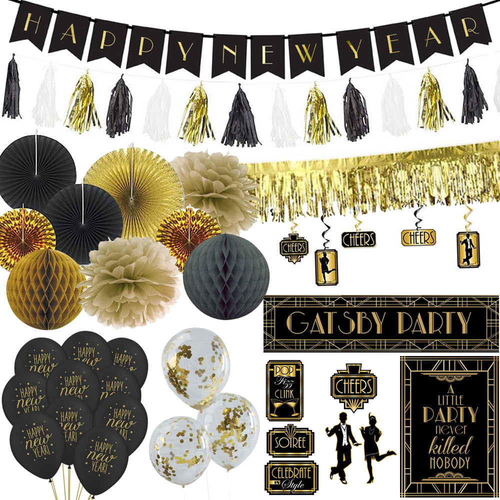 1920s Gatsby New Year Decoration Pack