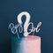 Gender Reveal Cake Topper Set - Pack of 3