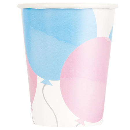 Gender Reveal Paper Cups - 255ml - Pack of 8