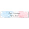 Gender Reveal Pink and Blue Personalised Banner Decoration - 1.2m