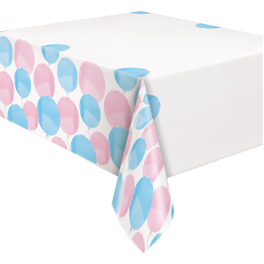 Gender Reveal Plastic Table Cloth - 213cm x 137cm