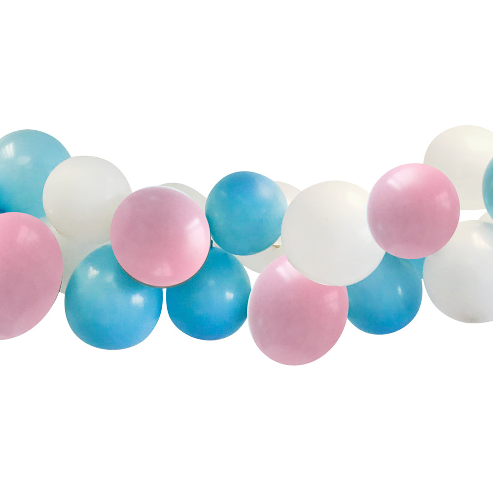 Blue & Pink Balloon Arch DIY Kit - 2.5m