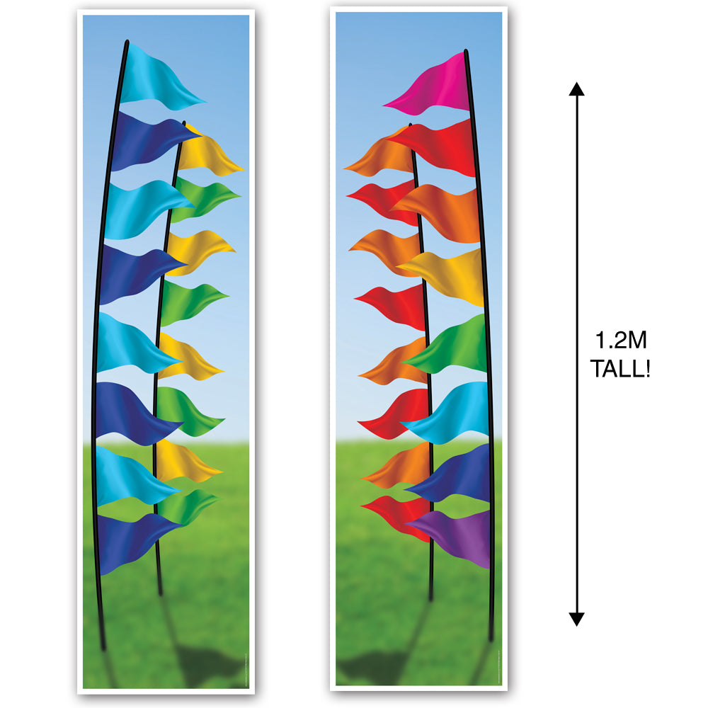Music Festival Flags Portrait Wall & Door Banner Decorations - 1.2m - Pack of 2