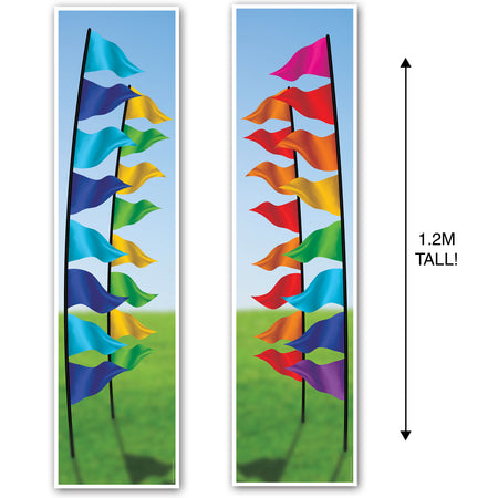 Music Festival Flags Portrait Wall & Door Banner Decorations - 1.2m - Pack of 2
