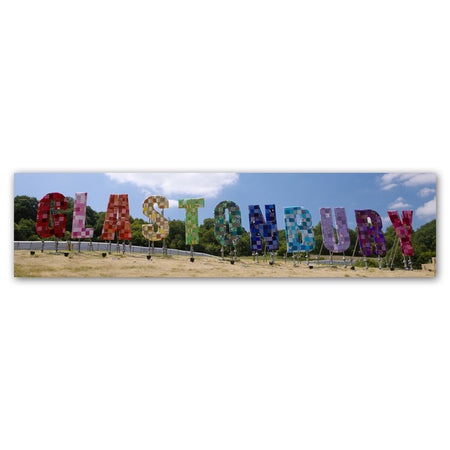 Glastonbury Music Festival Sign Banner Decoration - 1.2m