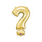 Gold Foil Question Mark '?' Air Filled Balloon - No Helium Required! - 16