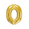 Gold Foil Letter 'O' Air Filled Balloon - No Helium Required! - 16