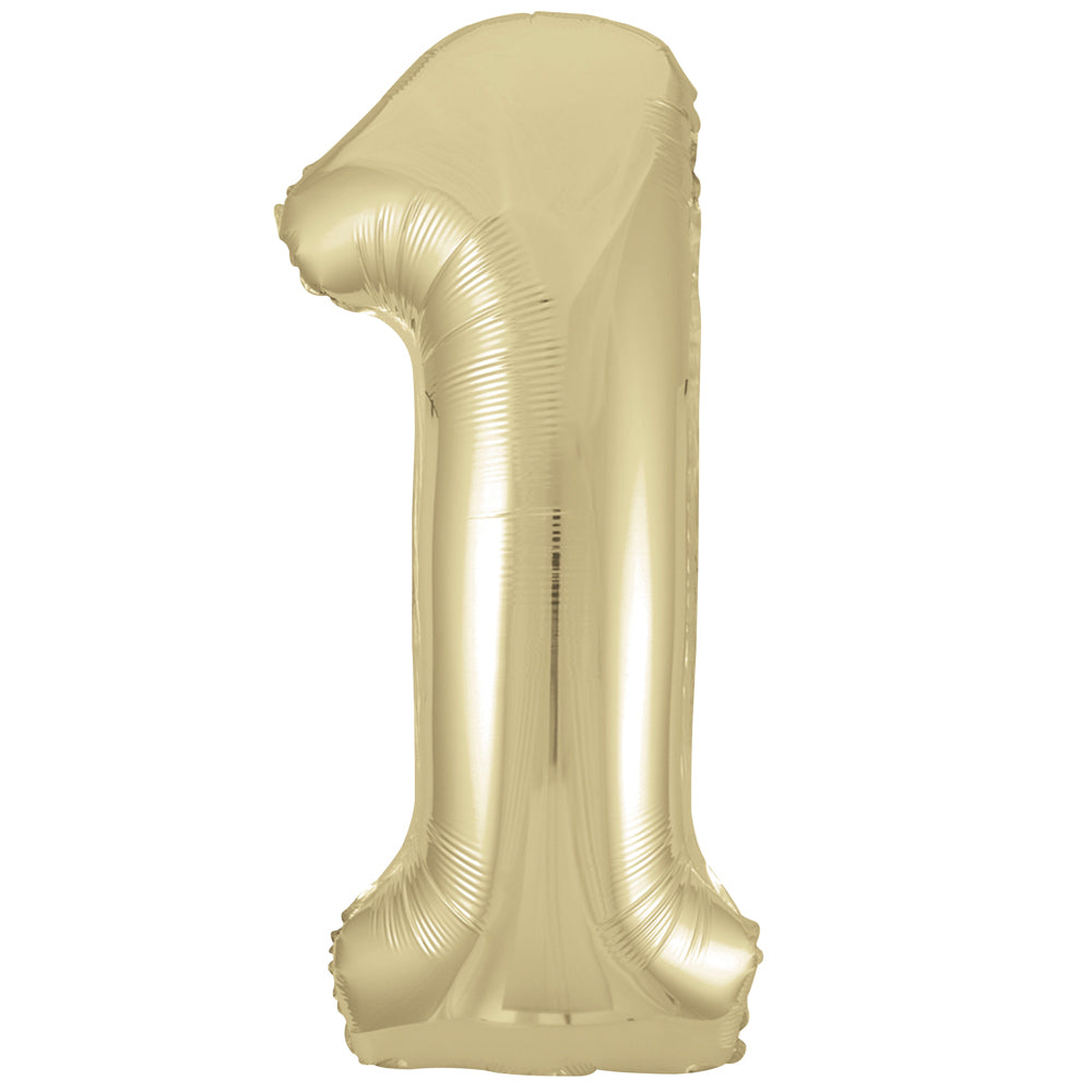 Gold Number 1 Foil Balloon - 34"