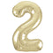Gold Number 2 Foil Balloon - 34