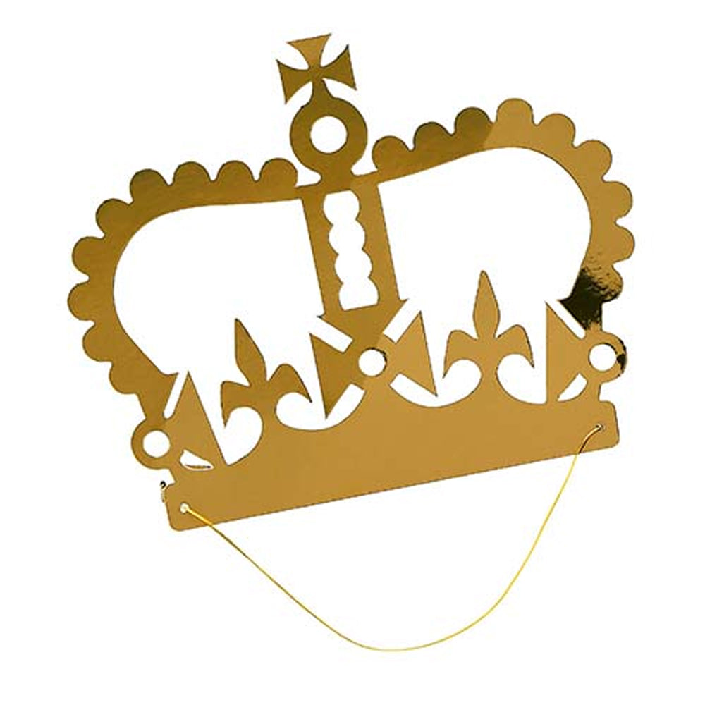 Gold Party Crowns - Pack of 10