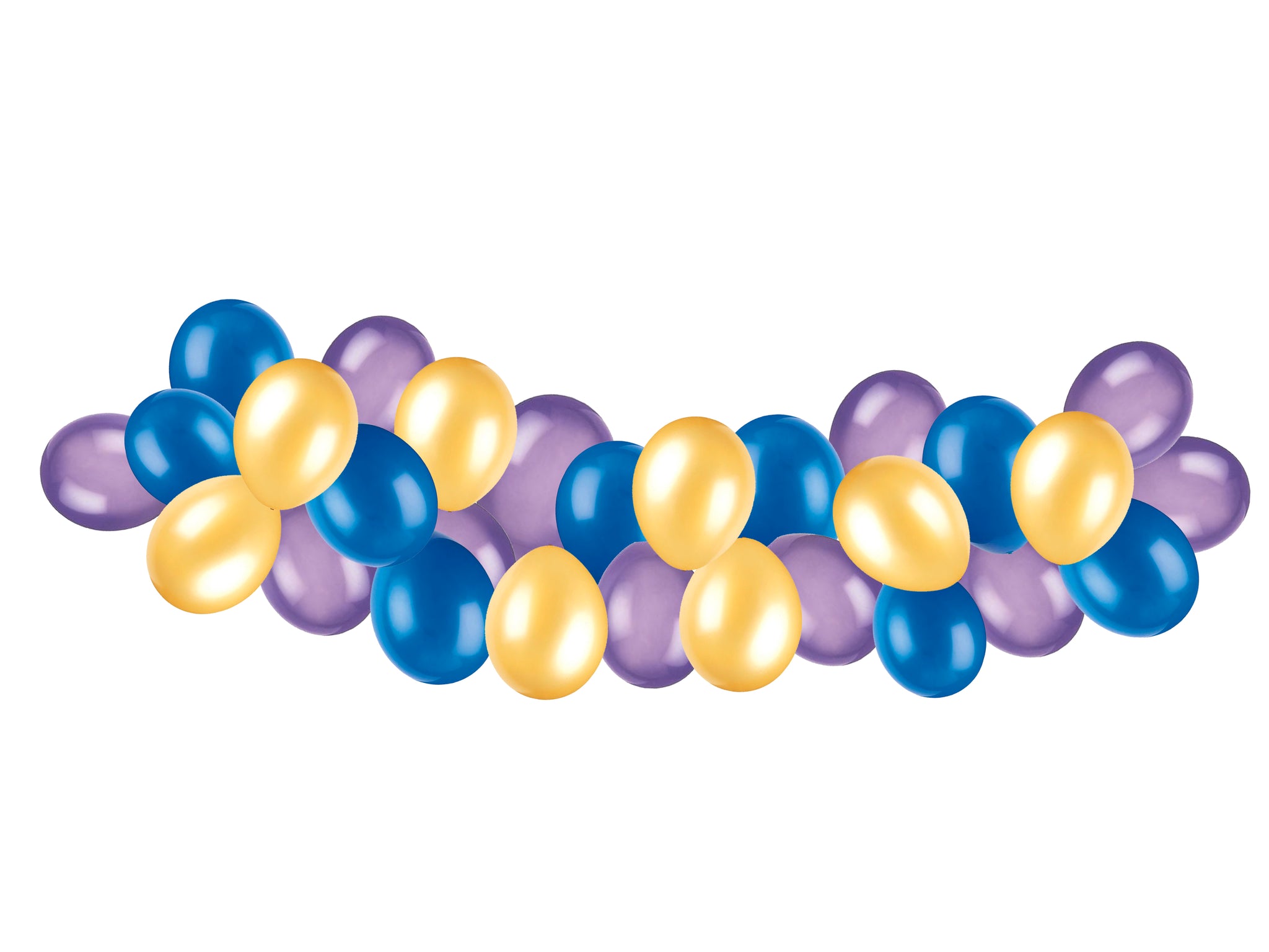 Navy, Gold and Purple Balloon Arch DIY Kit - 2.5m