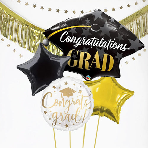 Inflated Graduation Balloon Bundle in a Box