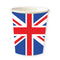 Great Britian Union Jack Cups - 266ml - Pack of 8