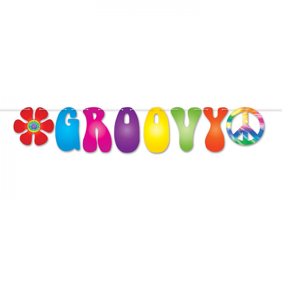 1960's Themed Groovy Streamer - 1.5m