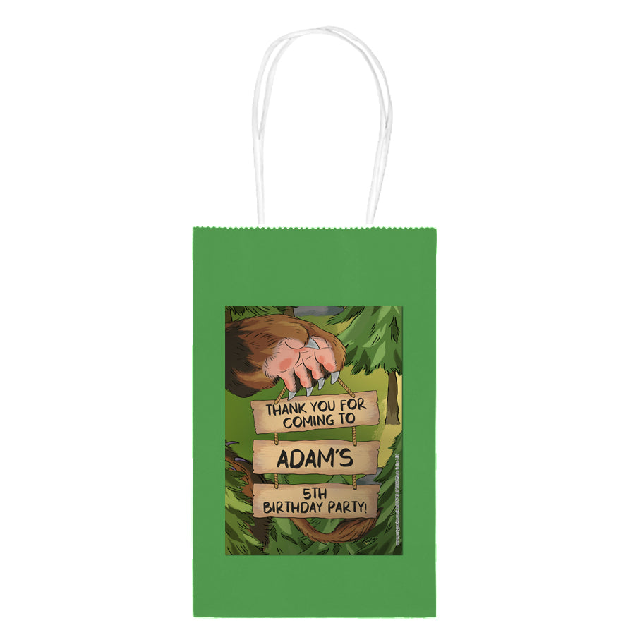 Walk in the Woods Personalised Paper Party Favour Bags - Pack of 12