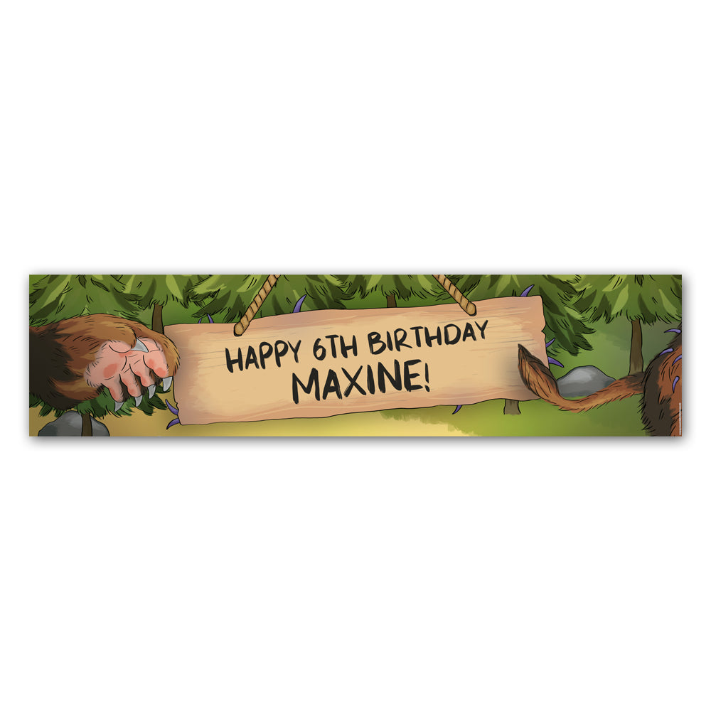 Walk in the Woods Personalised Banner Decoration - 1.2m