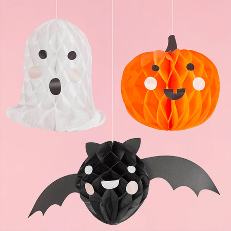 Honeycomb Halloween Characters - Pack of 3