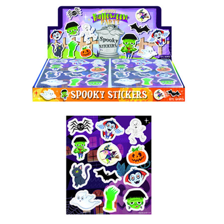 Halloween Themed Stickers - Sheet of 12