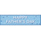 Blue Glitzy Happy Father's Day Paper Banner - 1.2m