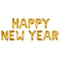 Happy New Year Gold Foil Letter Balloon Pack