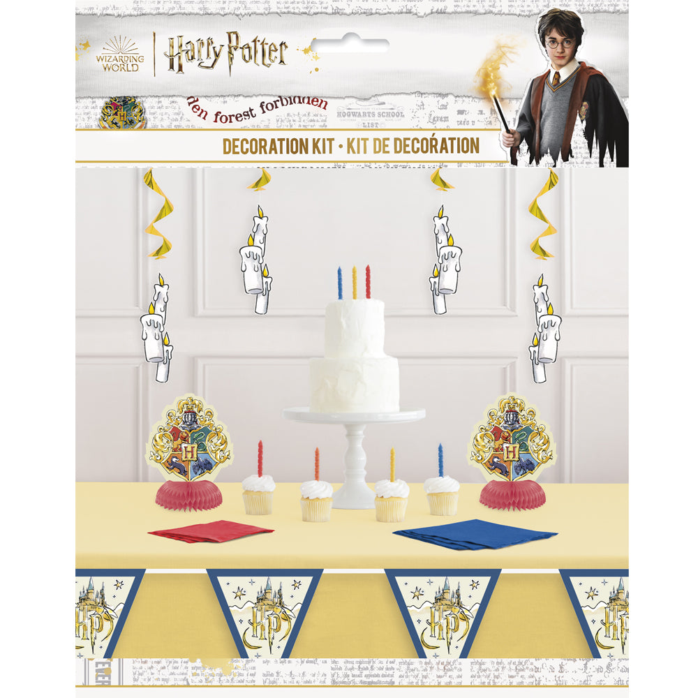 Harry Potter Birthday Decorations Kit | Harry Potter Birthday Party  Supplies | With Harry Potter Table Cover, Banner, Dinner Plates, Napkins,  Candles