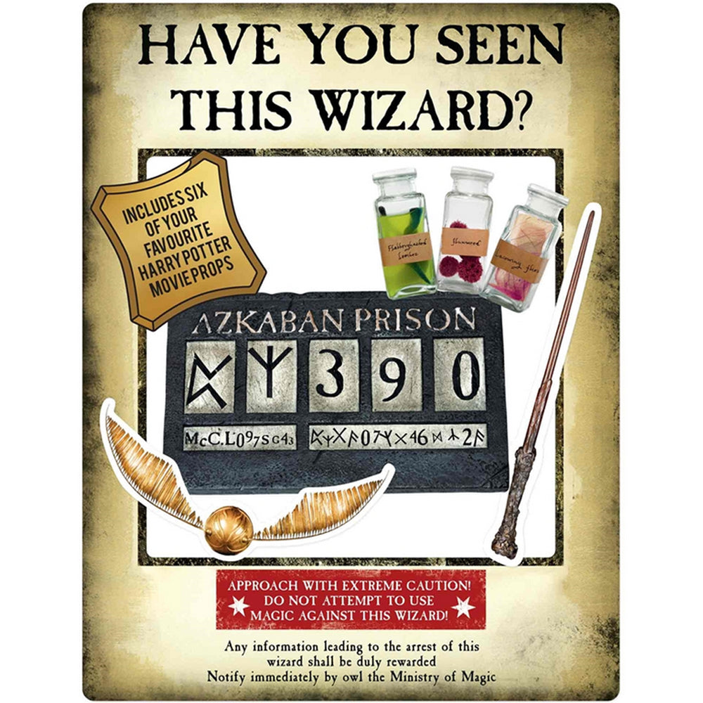 Gold Harry Potter Wanted Poster as Selfie Frame with Props The Prisoner of Azkaban - 87cm