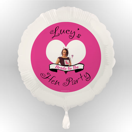Hen Party Personalised Photo Balloon (not inflated)