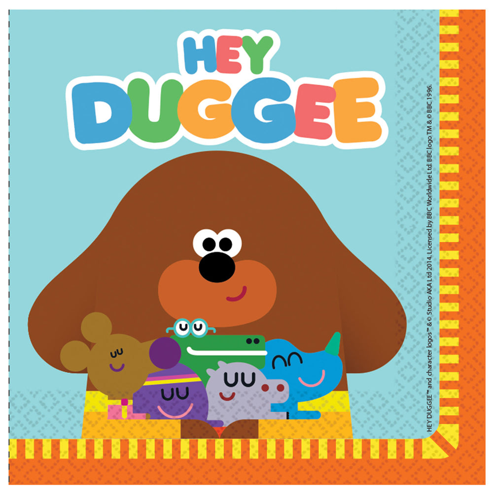 Hey Duggee Paper Napkins - 33cm - Pack of 16