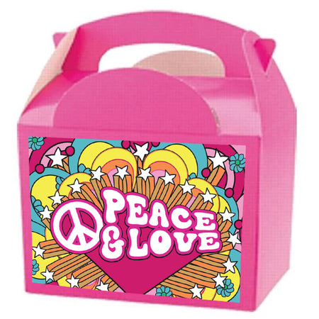 60's Hippie Party Box Kit - Pack of 4