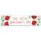 Holly & Poinsettia Christmas Personalised Banner