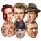 Hollywood Actors Card Masks - Pack of 6