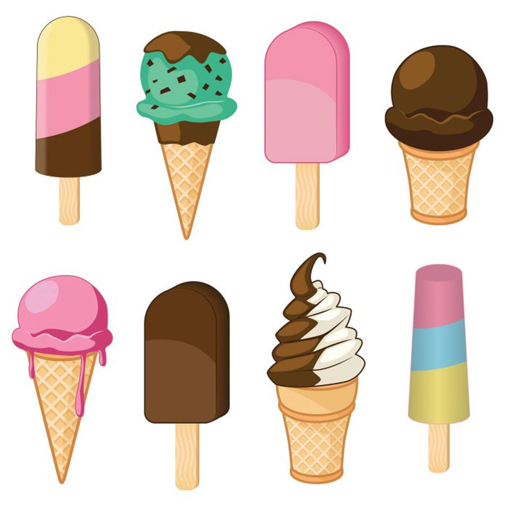 Ice Cream Cutouts - Pack of 8
