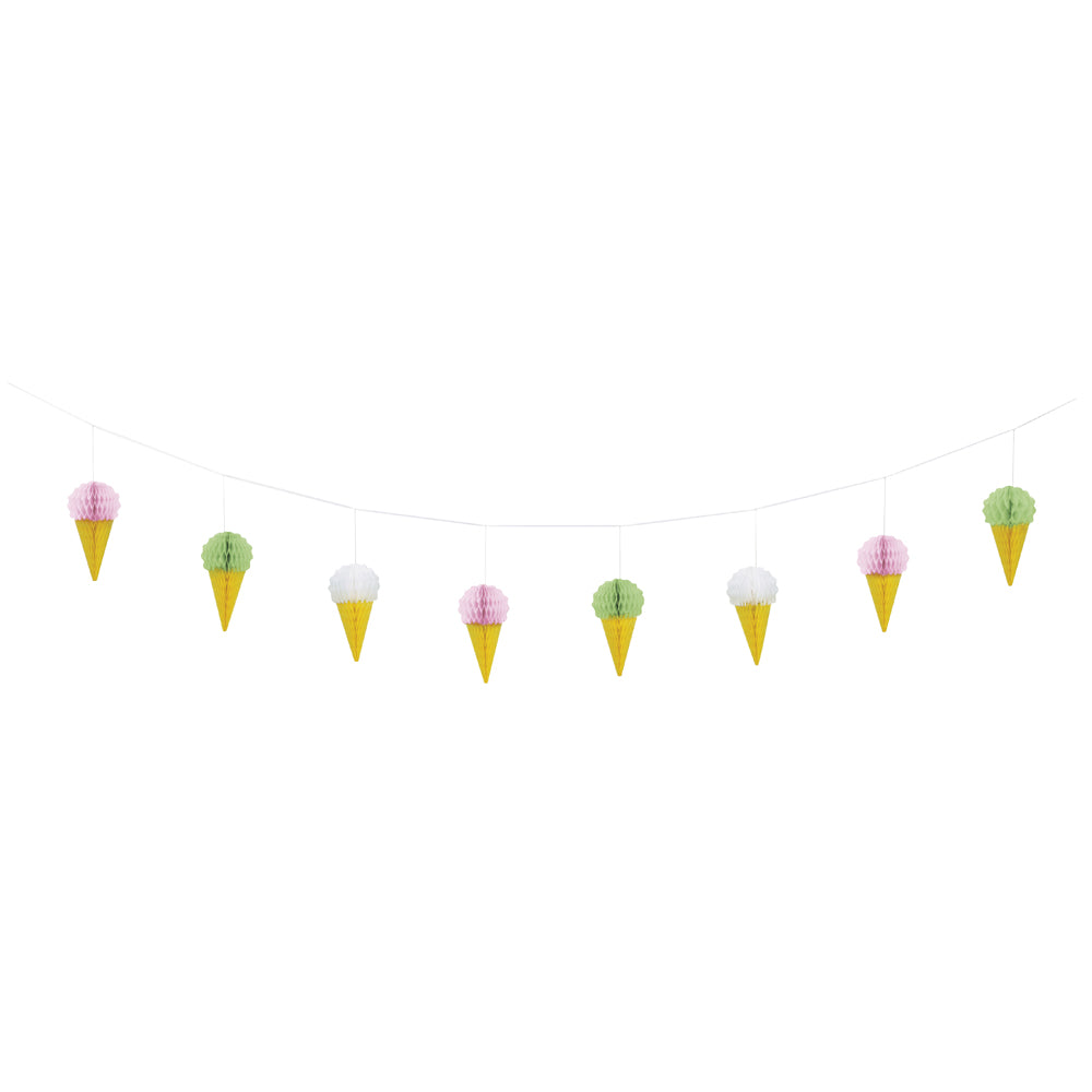 Honeycomb Ice Cream Garland - 2m