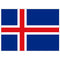 Iceland Polyester Fabric Flag 5ft x 3ft