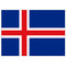 Iceland Polyester Fabric Flag 5ft x 3ft