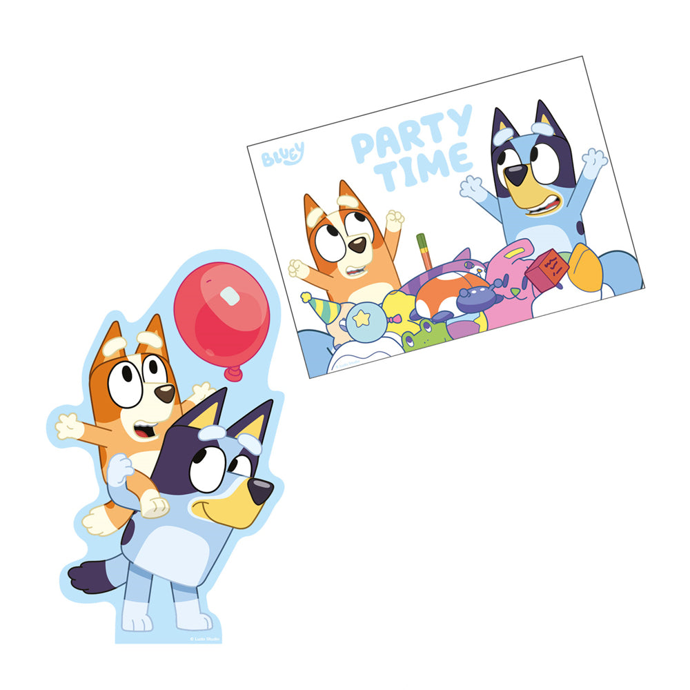 Bluey Invites with Envelopes - Pack of 8