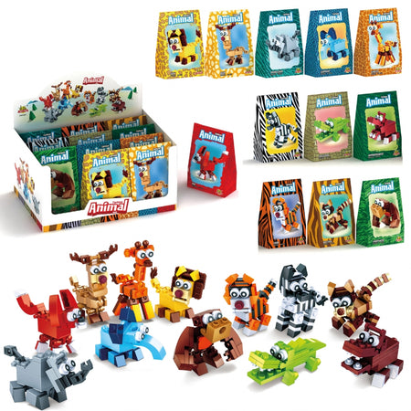 Jungle Animals Brick Kits - Assorted Designs - Each