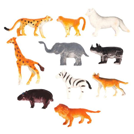 Jungle Animal Figures - 4cm-6cm - Pack of 10