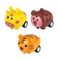 Jungle Animal Pull Back Racer Toy - 4cm - Assorted Designs - Each